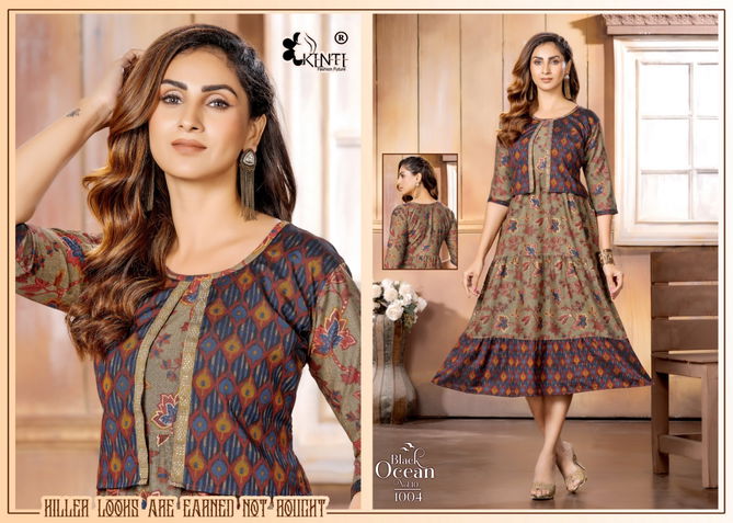 Black Ocean Vol 10 By Kinti Long Designer Kurtis Catalog